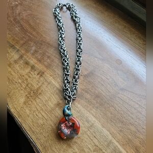 Hand Made BLOWN Glass Pendant